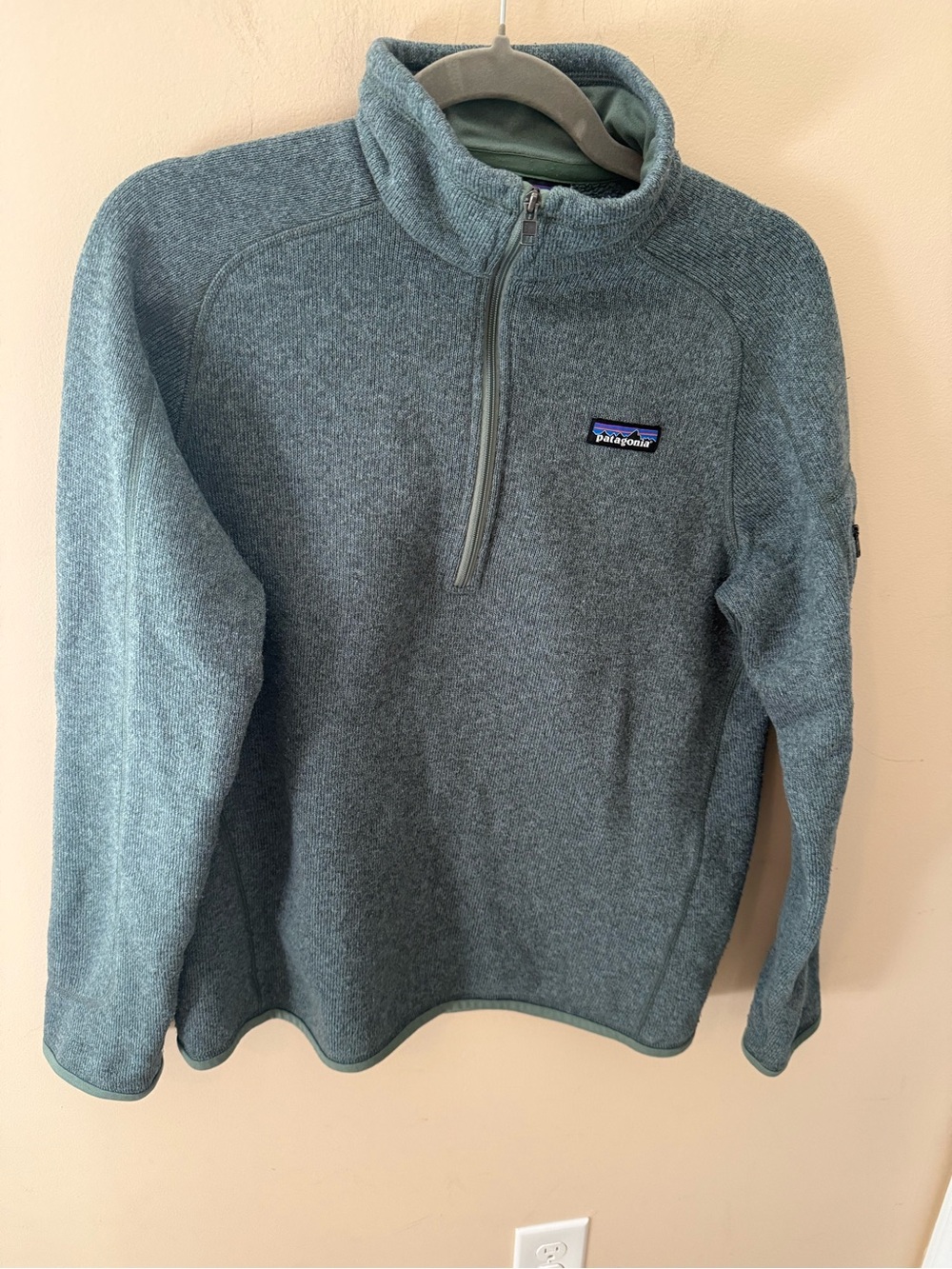 Patagonia Better Sweater 1/4 Zip‎ heathered green Women's Size L